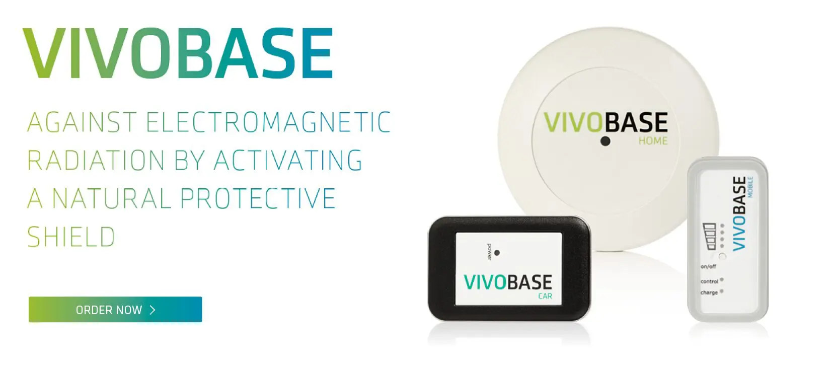 A picture of the vivobase device and its packaging.