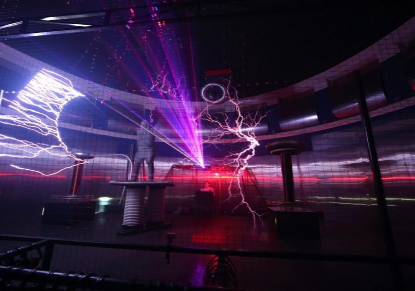 Moscow,-,February,8:,Man,In,Special,Suit,At,Presentation